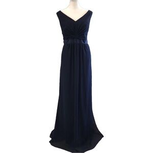 David’s Bridal Size 20 navy blue formal maxi dress. Mother of bride or groom
